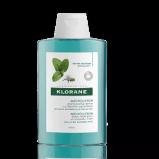 Klorane Aqua Mint detoksikuojantis šampūnas 200ml