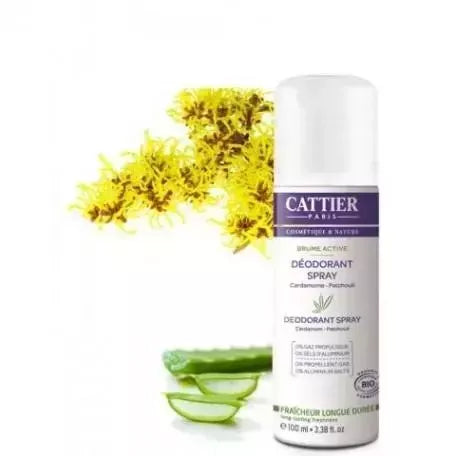 Purškiamas dezodorantas Cattier Paris Active, 100 ml