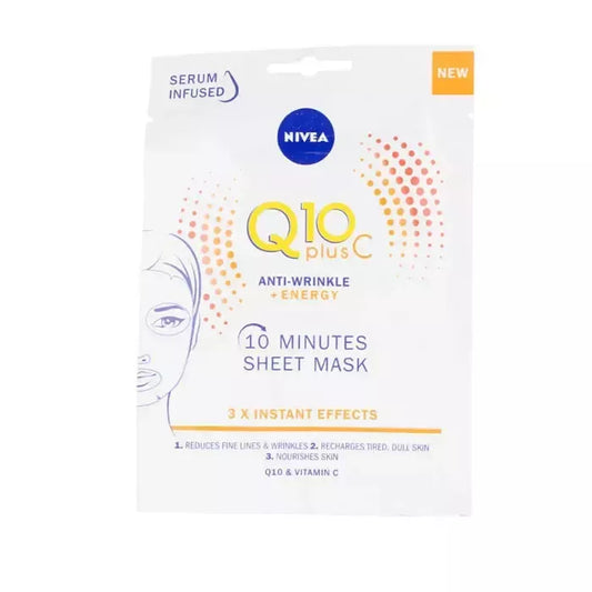 Nivea Q10+Vitamin C nuo raukšlių energizuojanti veido kaukė