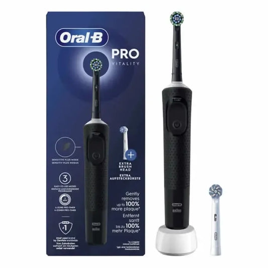 Elektrinis dantų šepetėlis Oral-B Vitality Pro, juodas