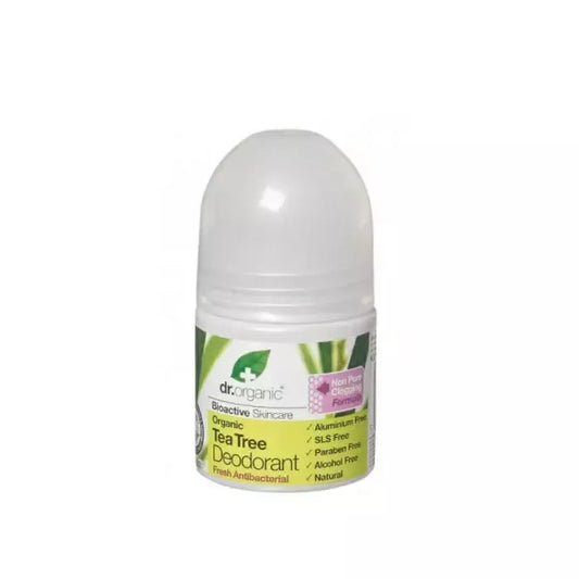 Dr. Organic arbatmedžių rutulinis dezodorantas, 50 ml