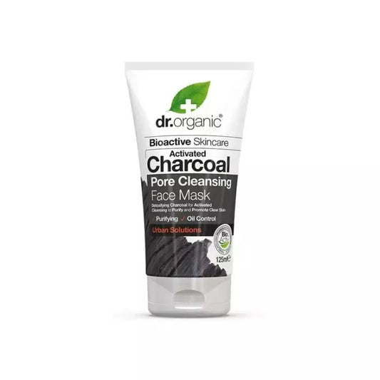 Dr. Organic aktyvintosios anglies poras valanti veido kaukė, 125 ml