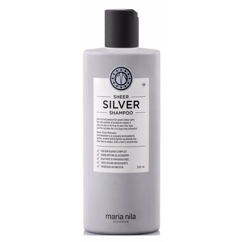 Maria Nila Sheer Silver šampūnas nuo nepageidaujamų geltonų tonų, 350 ml