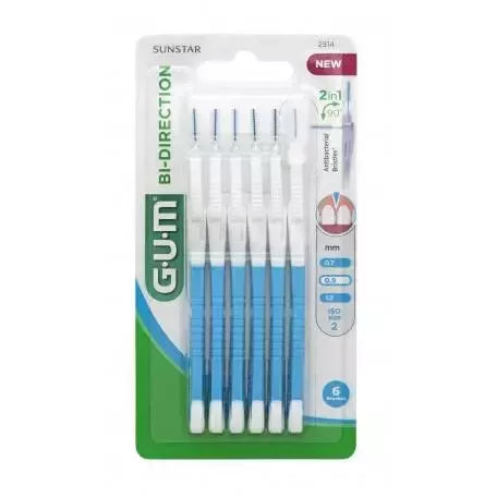 Tarpdančių šepetėlis GUM Bi-Direction, 0,9 mm