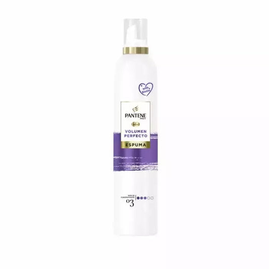 Plaukų putos PANTENE Perfect Volume Hold 03 su simondsijų aliejumi, 300 ml