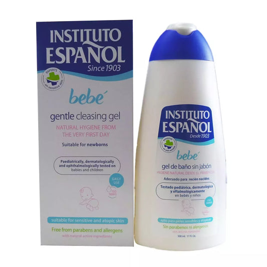 Instituto Español kūdikių prausimosi gelis be muilo, naujagimiams, jautriai odai, be alergenų, 500 ml