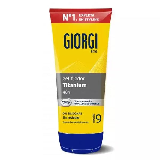 Giorgi Line Absolute Titanium Gel Fijador Indestructible N9 240 ml plaukų formavimo gelis