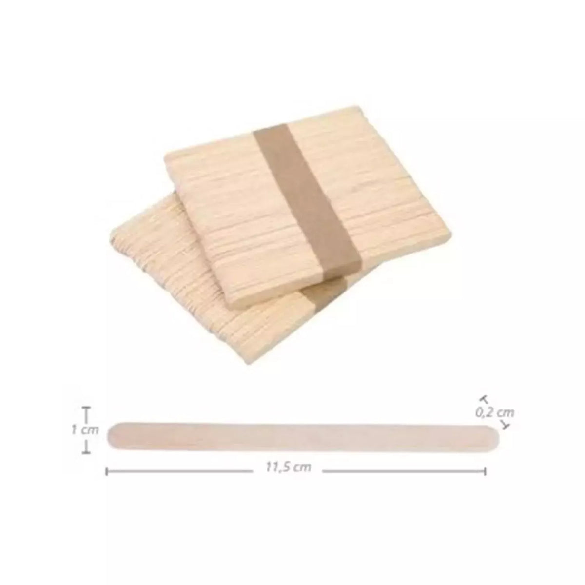 Eurostil Madera vienkartinės mentelės, 115x110mm, 100 vnt.