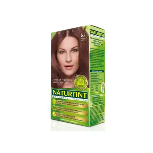 Naturtint 6.7 „Chocolate Blonde Dark“ ilgalaikiai plaukų dažai be amoniako, 150 ml