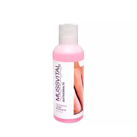 MUSSVITAL nagų lako valiklis be acetono, 150ml
