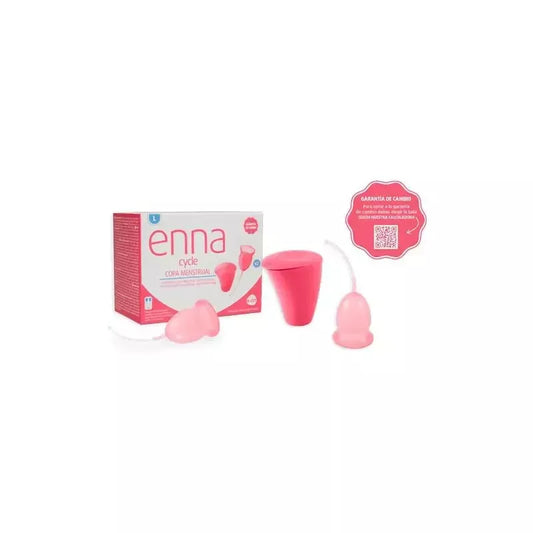 Menstruacinė taurelė Enna Cycle, L dydis, 2 vnt. su sterilizatoriumi