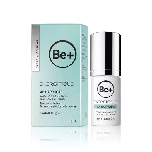 Be+ Energifique raukšles mažinantis paakių kremas nuo maišelių ir tamsių ratulių, 15 ml