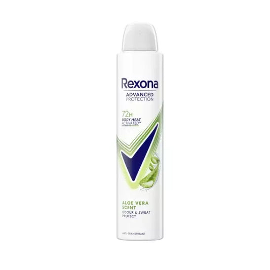 Antiperspirantas Rexona Advanced Protection 72h Body Heat Activated Aloe Vera Scent 200ml